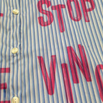 Dixie Camicia Bicolore con Fantasia A Righe per Bambina CC55271G64 BIANCO/BLU DIXIE 