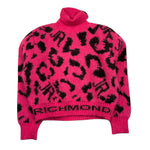 JOHN RICHMOND maglia collo alto tinta unita fantasia maculata Fuxia per Bambina RGA25049 FUXIA JOHN RICHMOND 