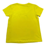 Liu Jo T-Shirt Girocollo Tinta Unita con Brillantini per Bambina GA5119 GIALLO FLUO LIU JO 