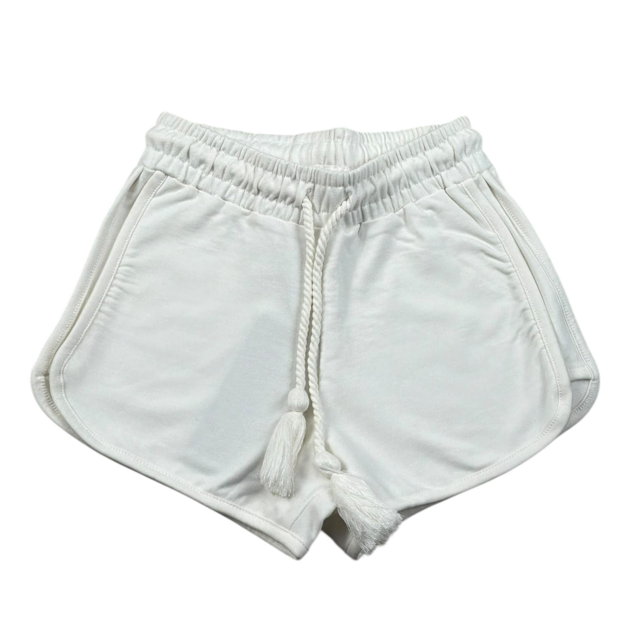 Fun & Fun Short Tuta Tinta Unita con Elastico In Vita per Bambina FNBSO17336 BIANCO FUN & FUN 