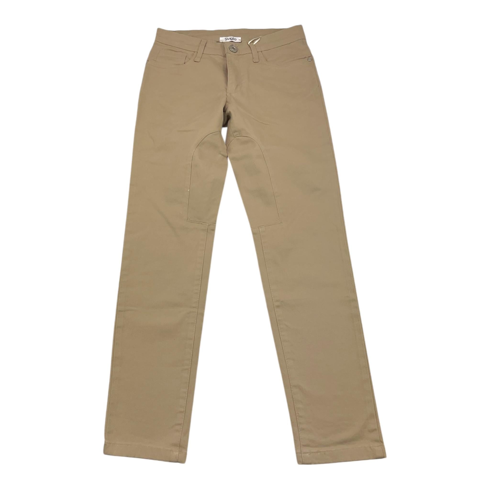 SIVIGLIA pantalone tinta unita con bottone Beige per Bambino SVJPT00528 BEIGE SIVIGLIA 