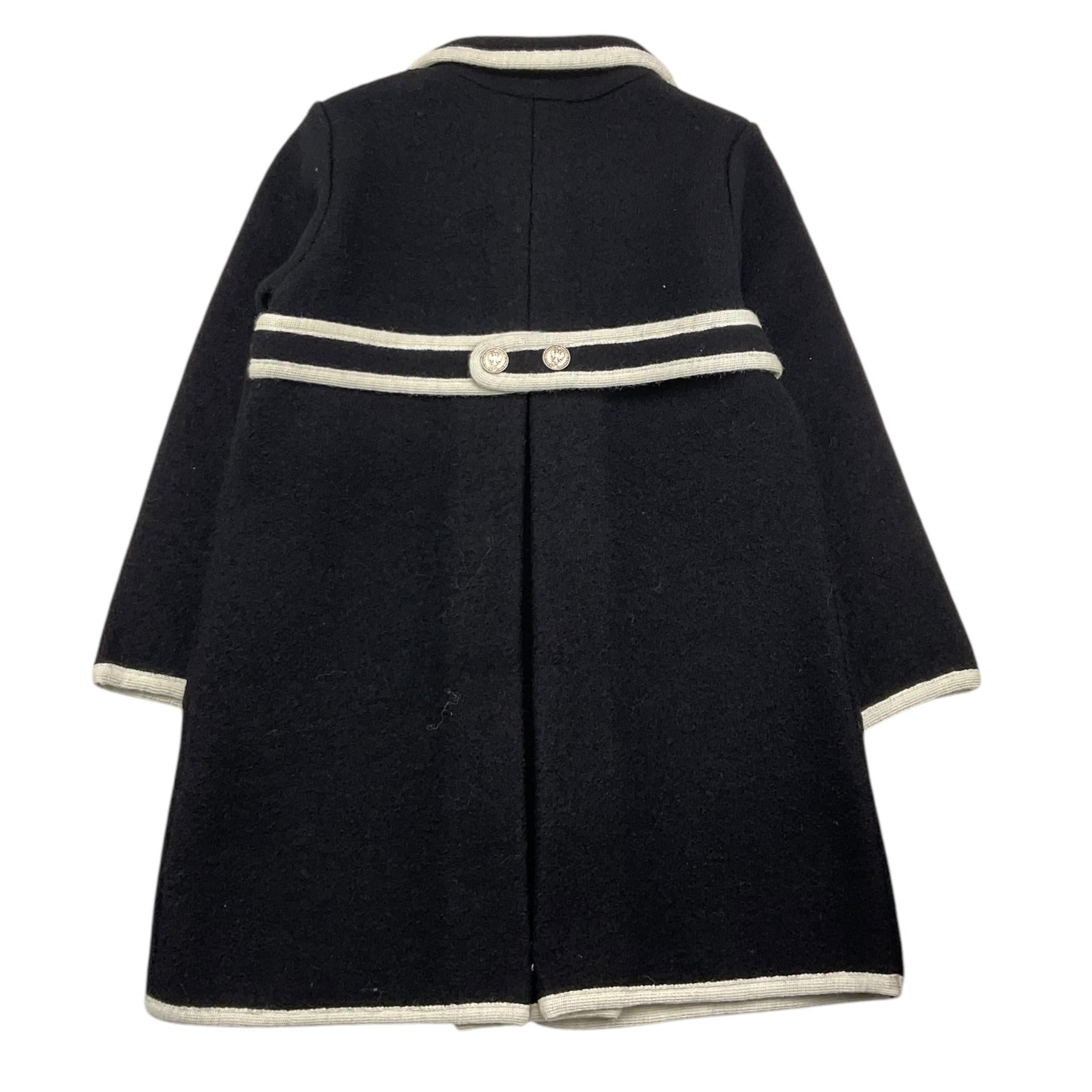MARAE KIDS cappotto tinta unita con profili in contrasto Nero per Bambina 3326 NERO MARAE KIDS 