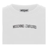MOSCHINO felpa tinta unita girocollo con stampa Bianco per Bambino HUF08M BIANCO MOSCHINO 