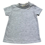 Trussardi T-Shirt Girocollo Tinta Unita con Logo per Neonato TIP26112TS GRIGIO TRUSSARDI 