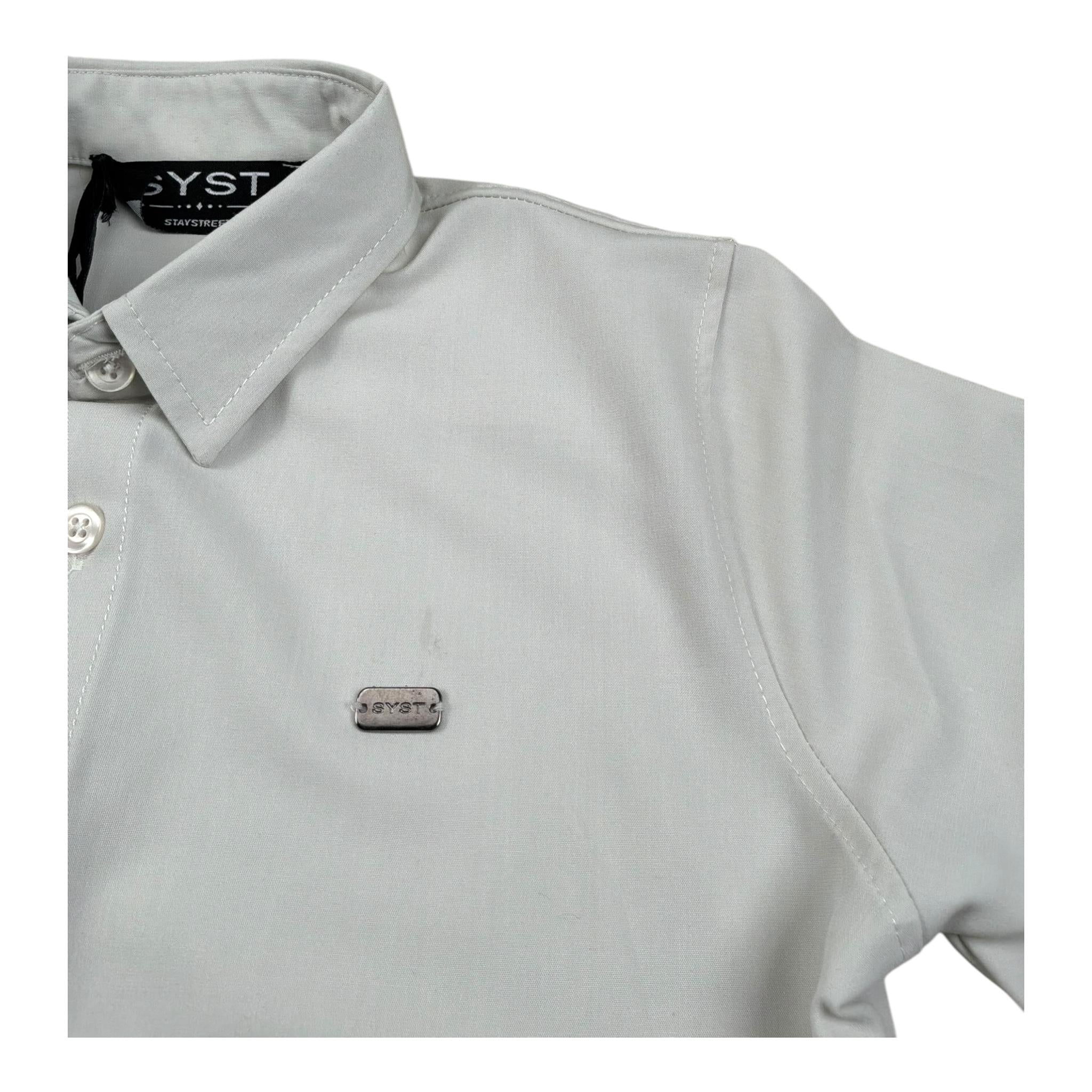 Stay Street Camicia Mezza Manica Tinta Unita per Bambino CMB2002 BEIGE STAY STREET 