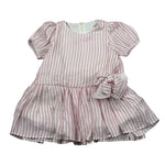M+E' Abito Mezza Manica Fantasia A Righe per Neonata UE1820X ROSA M+E' 