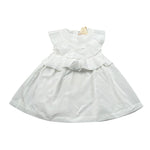 Elisabetta Franchi Abito Tinta Unita con Rouches per Neonata EGAB198X BIANCO ELISABETTA FRANCHI 