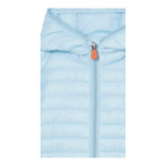 Save The Duck Giubbino Tinta Unita con Zip E Cappuccio per Neonato J30650 AZZURRO SAVE THE DUCK 