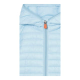 Save The Duck Giubbino Tinta Unita con Zip E Cappuccio per Neonato J30650 AZZURRO SAVE THE DUCK 