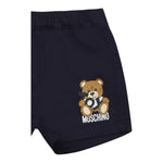 Moschino Bermuda Tinta Unita con Logo  per Neonato MUQ018XX BLU MOSCHINO 
