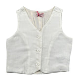 Kaos Gilet Tinta Unita per Bambina KS203 BEIGE KAOS 