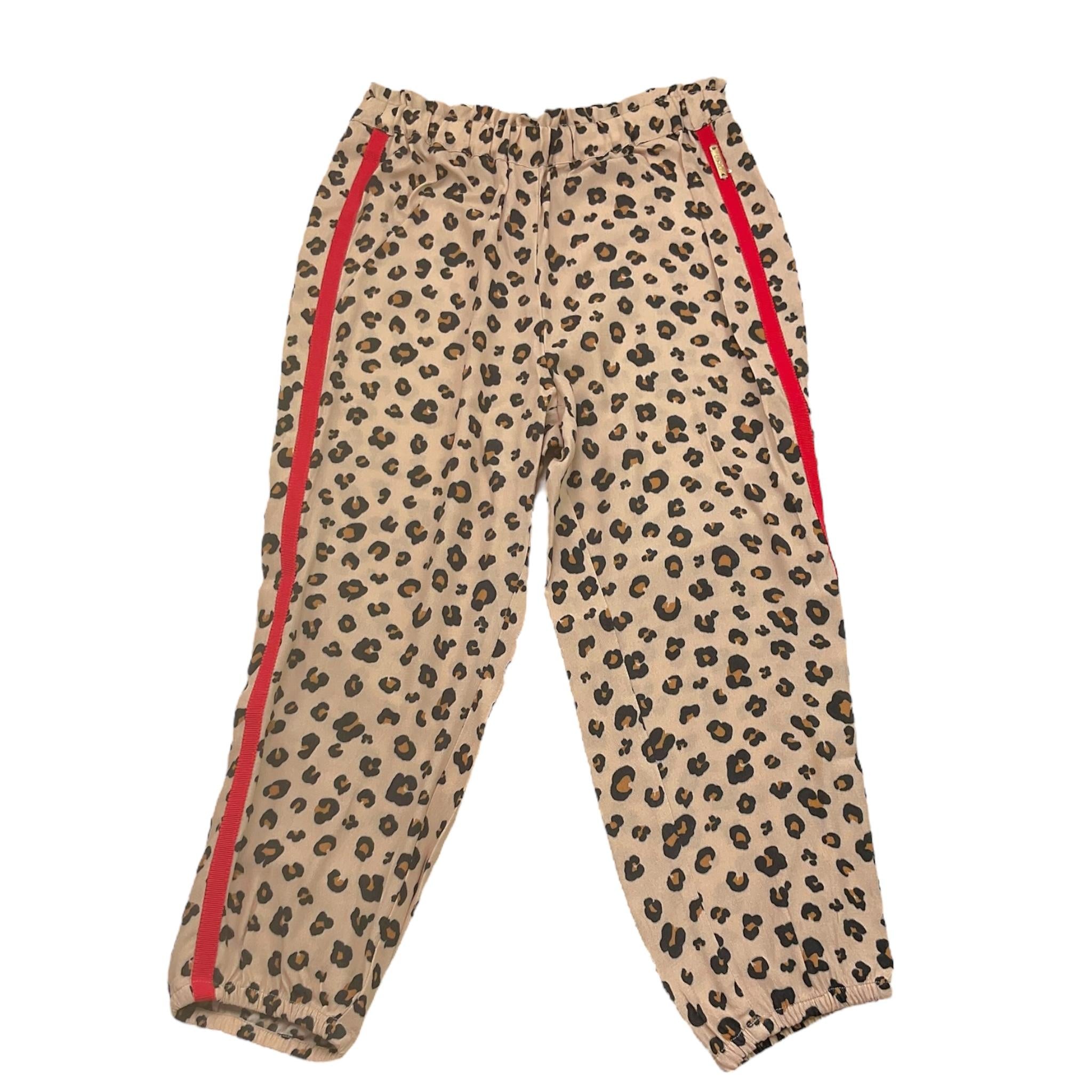 Liu Jo Pantalone Tinta Unita con Fantasia Maculata per Bambina KA1078 BEIGE LIU JO 
