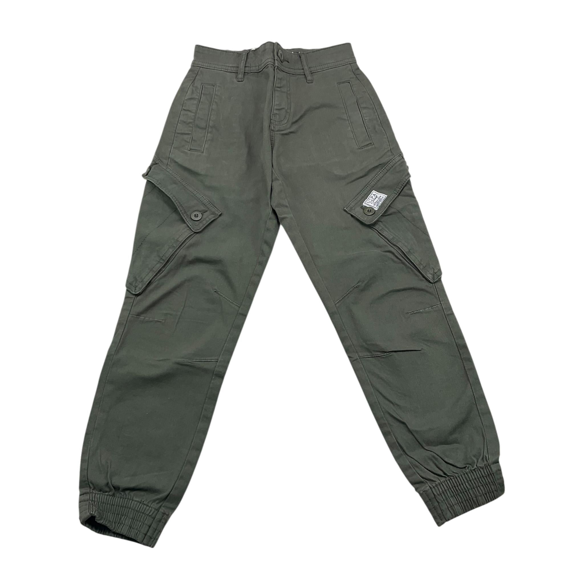 U.S. POLO ASSN pantalone tinta unita con elastico in vita Verde per Bambino US40559 VERDE U.S. POLO ASSN 