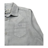 Il Gufo Camicia Manica Lunga Tnta Unita Collo Coreano per Neonato P25CL110L6006N AZZURRO IL GUFO 