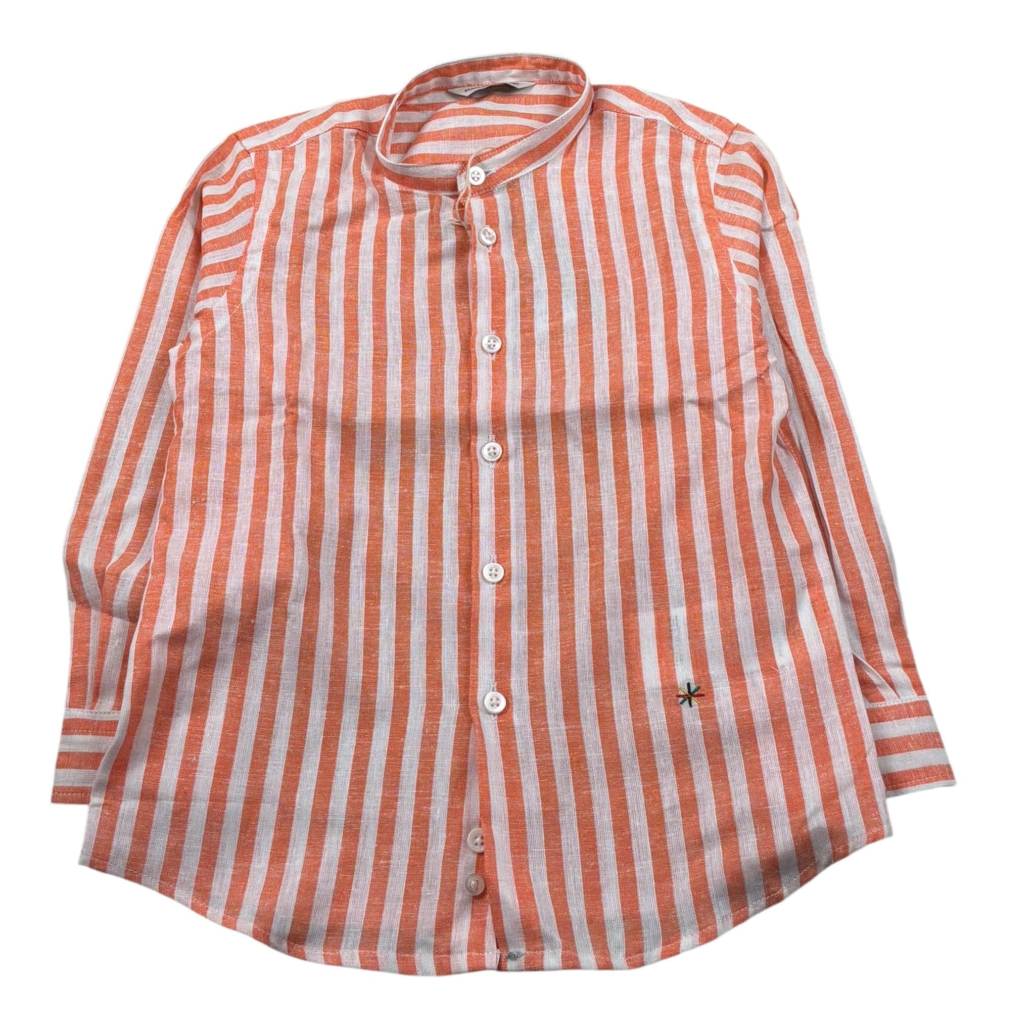 Manuel Ritz Camicia Manica Lunga Fantasia A Righe Arancione per Bambino MR2566 ARANCIONE MANUEL RITZ 