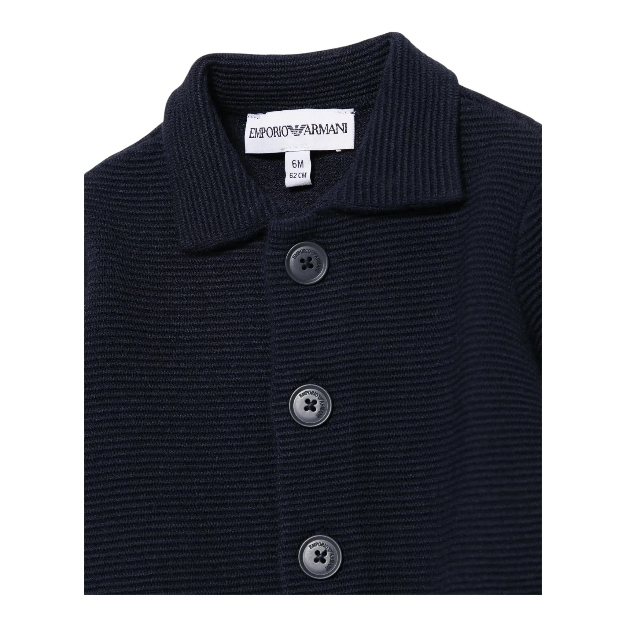 EMPORIO ARMANI giacca tinta unita monopetto Blu per Neonato 6DHG52 BLU EMPORIO ARMANI 