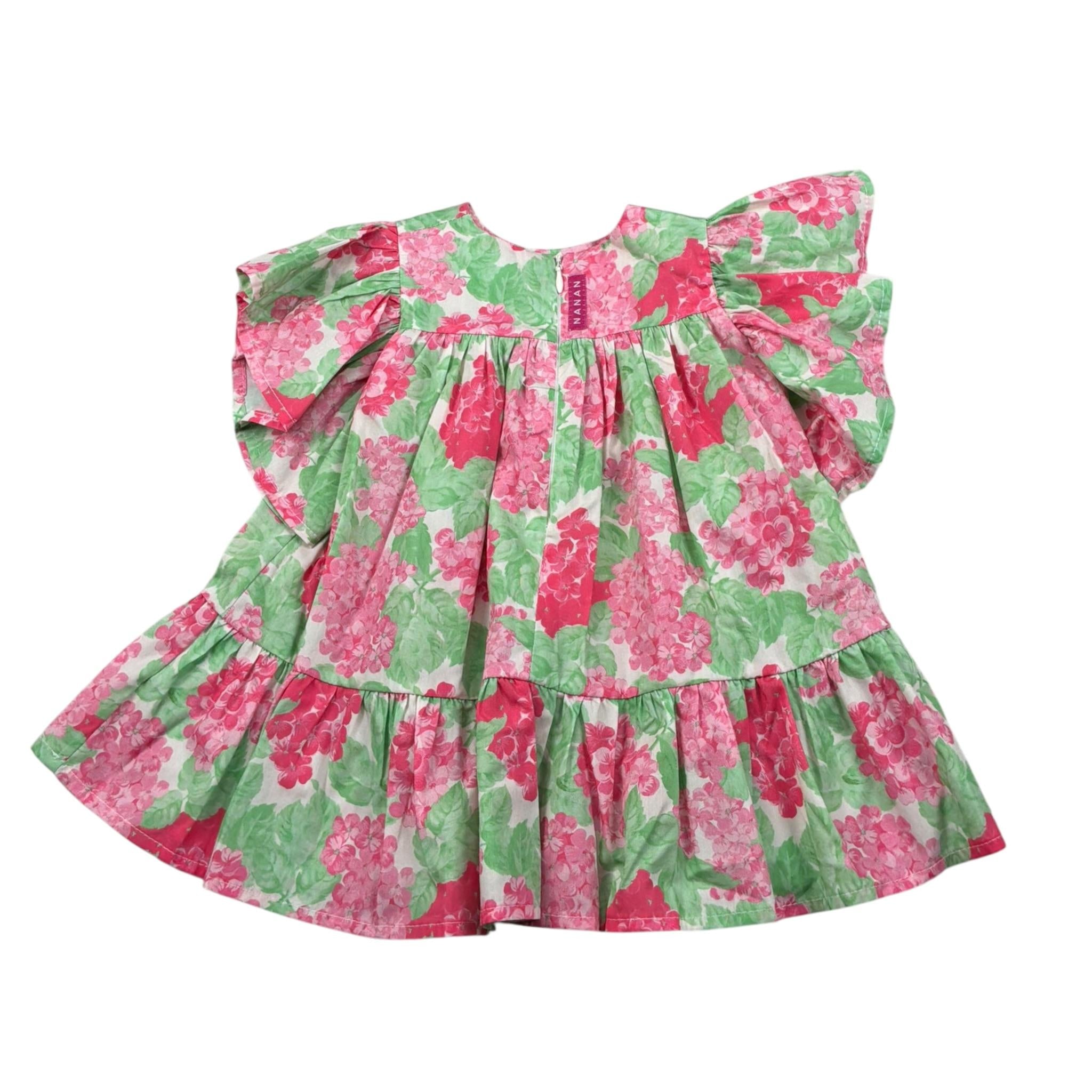 Nanan Abito Mezza Manica Fantasia Floreale Multicolor per Neonata E24491 MULTICOLOR NANAN 