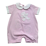 Le Bebe Pagliaccetto Mezza Manica Tinta Unita per Neonata LBG6299 ROSA LE BEBE 