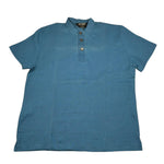 Syst Camicia Mezza Manica Tinta Unita Collo Coreano per Bambino 9824 BLU SYST 