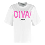 Dolce & Gabbana T-Shirt Girocollo Tinta Unita con Stampa per Neonata L2JTBL BIANCO DOLCE & GABBANA 