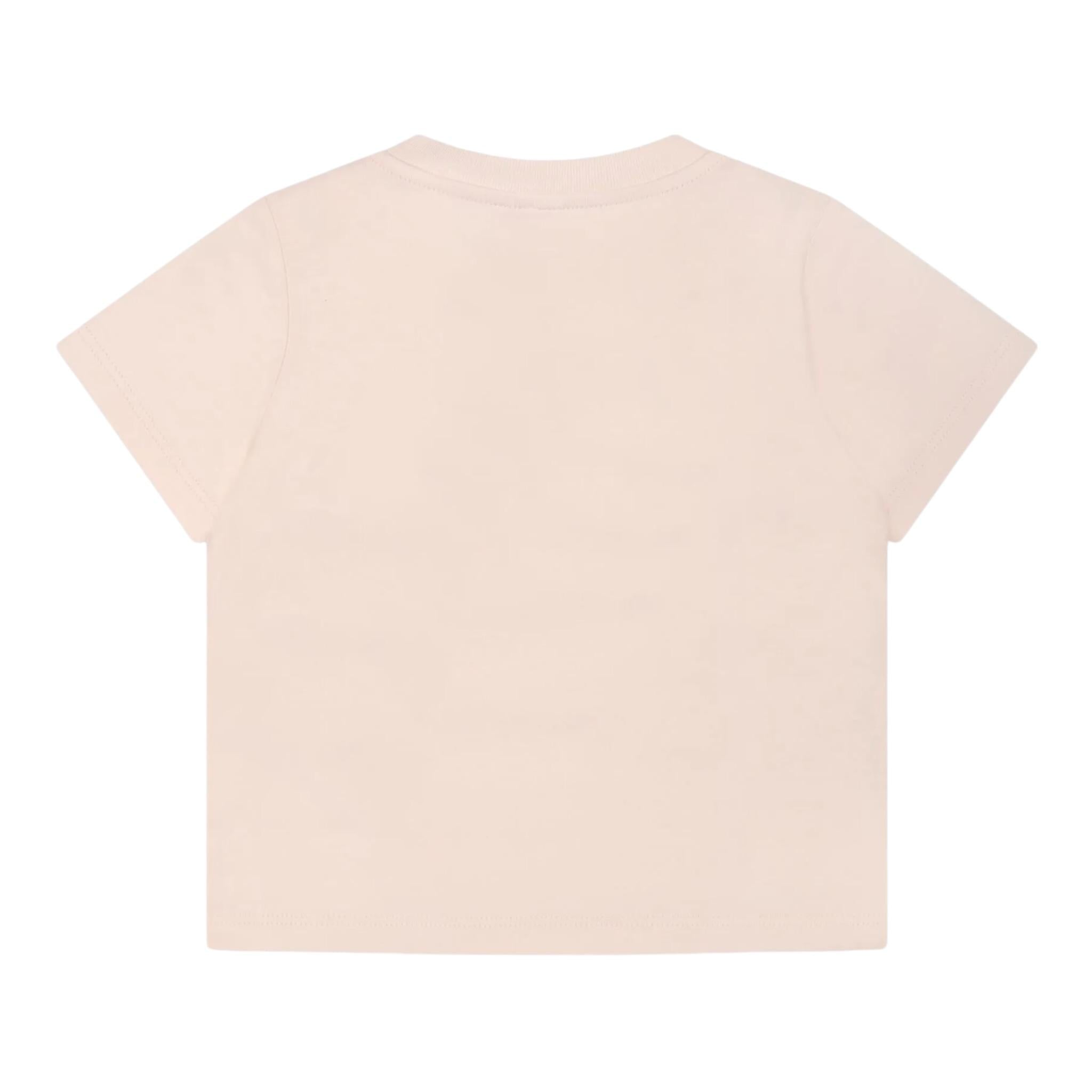 Stella Mccartney T-Shirt Girocollo Tinta Unita con Stampa per Neonata TW8051 ROSA STELLA McCARTNEY 