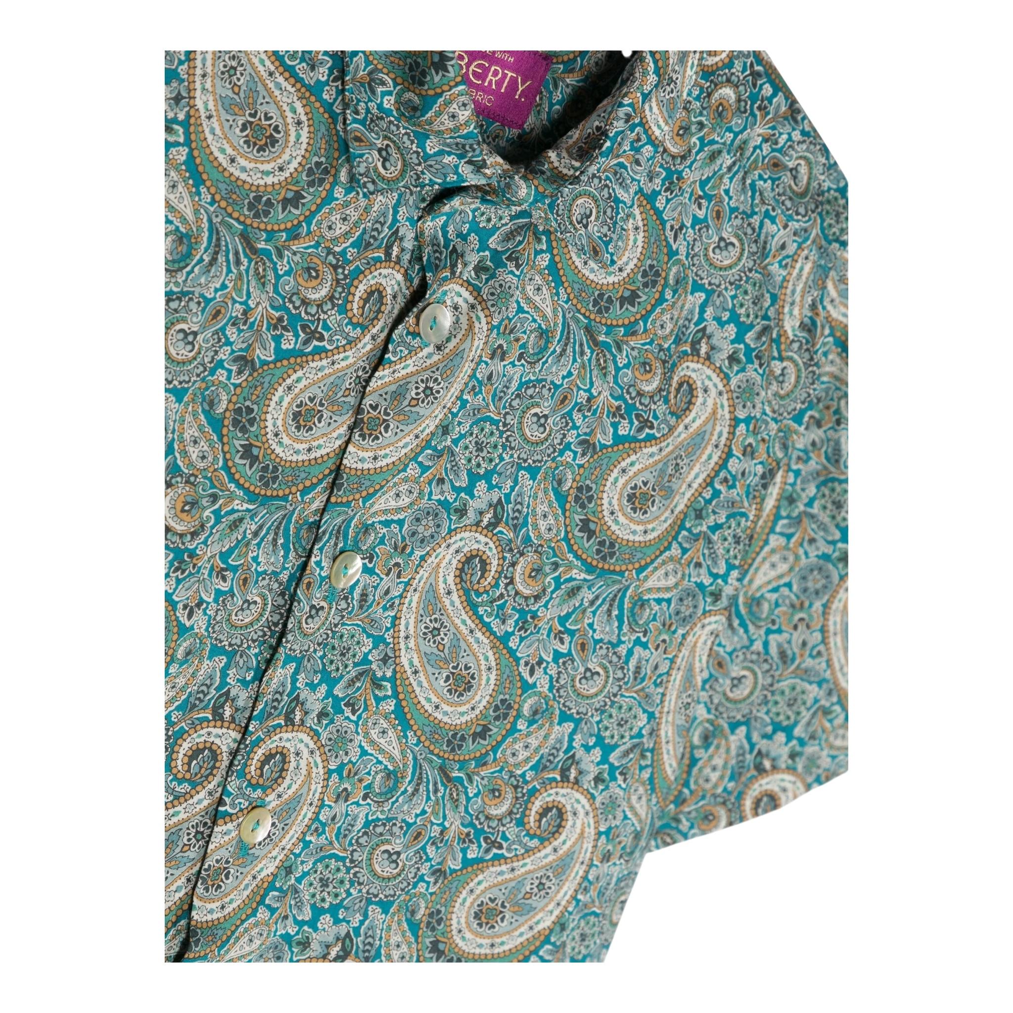 Saint Barth Camicia Mezza Manica Stampa Fantasia per Bambino SRU00101 MULTICOLOR SAINT BARTH 