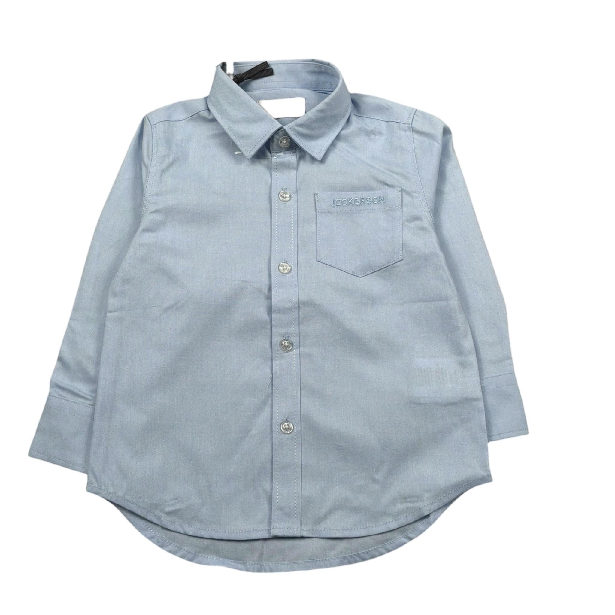 Jeckerson Camicia Manica Lung Tinta Unita per Neonato JN4300 AZZURRO JECKERSON 