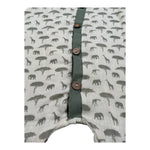 Calamaro Tutina Giromanica Tinta Unita con Stampe per Neonato 32366 PANNA CALAMARO 