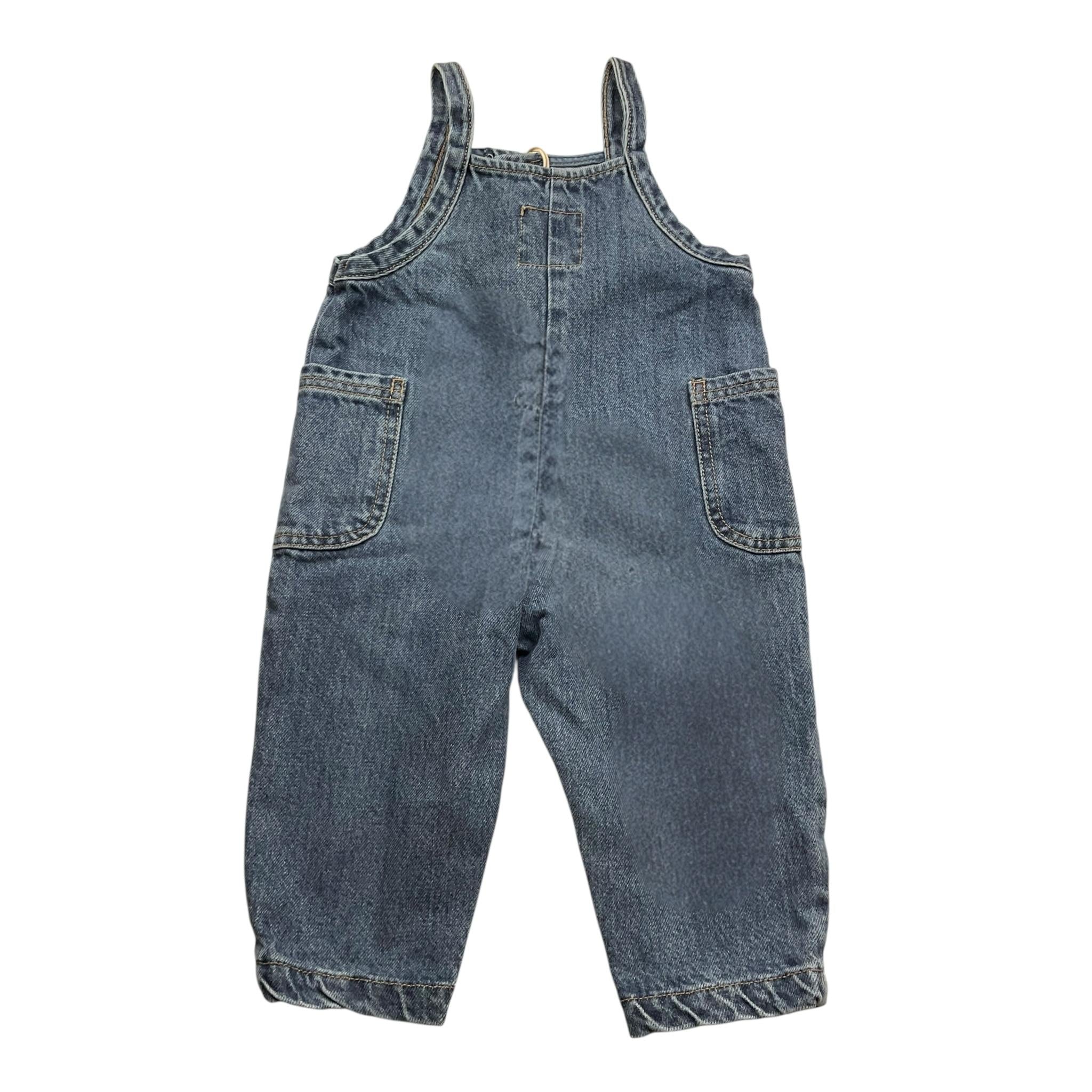PLAY UP salopette in denim tinta unita Blu per Neonata PA011AP11503 BLU PLAY UP 