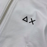 Suns68 Felpa Tinta Unita con Zip Cappuccio E Logo per Bambino CPF35310 BIANCO SUNS68 