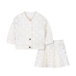 Michael Kors Completo 2 Pezzi Felpa-Gonna tinta unita Panna per Bambina R30306J PANNA MICHAEL KORS 