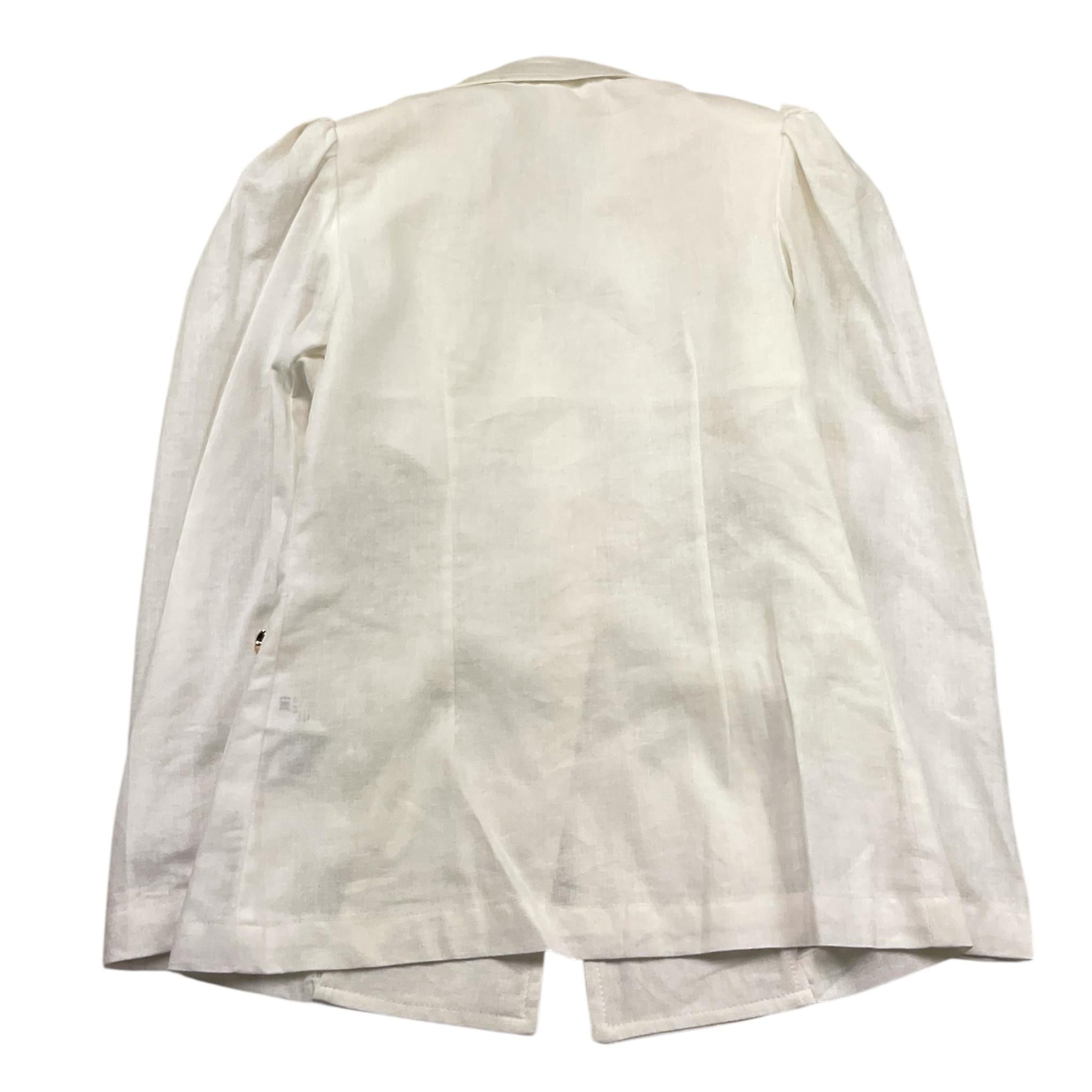 Met Giacca Tinta Unita con Applicazioni per Bambina ME169 BIANCO MET 