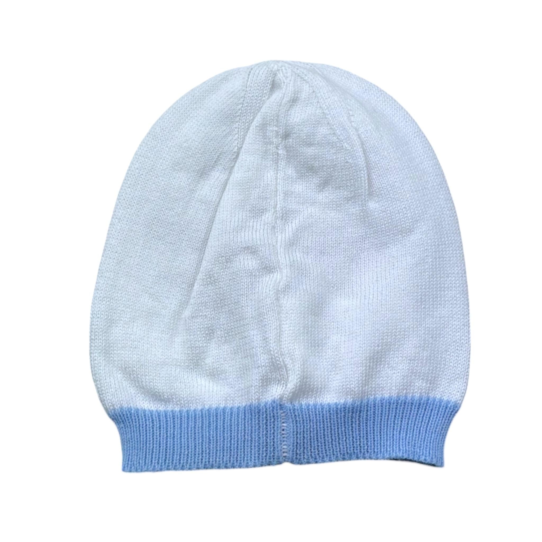 Le Bebe' Cappello Tinta Unita con Stampa per Neonato LBB5315 BIANCO LE BEBE' 