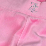 Juicy Couture Leggins Tinta Unita In Velluto per Bambina JBX66177 ROSA JUICY COUTURE 