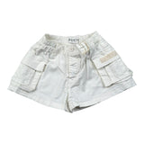 Dusty Color Short Tinta Unita con Elastic In Vita per Bambina DJWS5015SH BIANCO DUSTY COLOR 