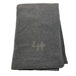 IL GUFO coperta tinta unita cn logo Grigio per Neonato CPG GRIGIO IL GUFO 