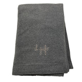 IL GUFO coperta tinta unita cn logo Grigio per Neonato CPG GRIGIO IL GUFO 