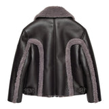 DIESEL giubbino tinta unita con pelliccia in ecopelle Marrone per Bambino J02071 MARRONE DIESEL 