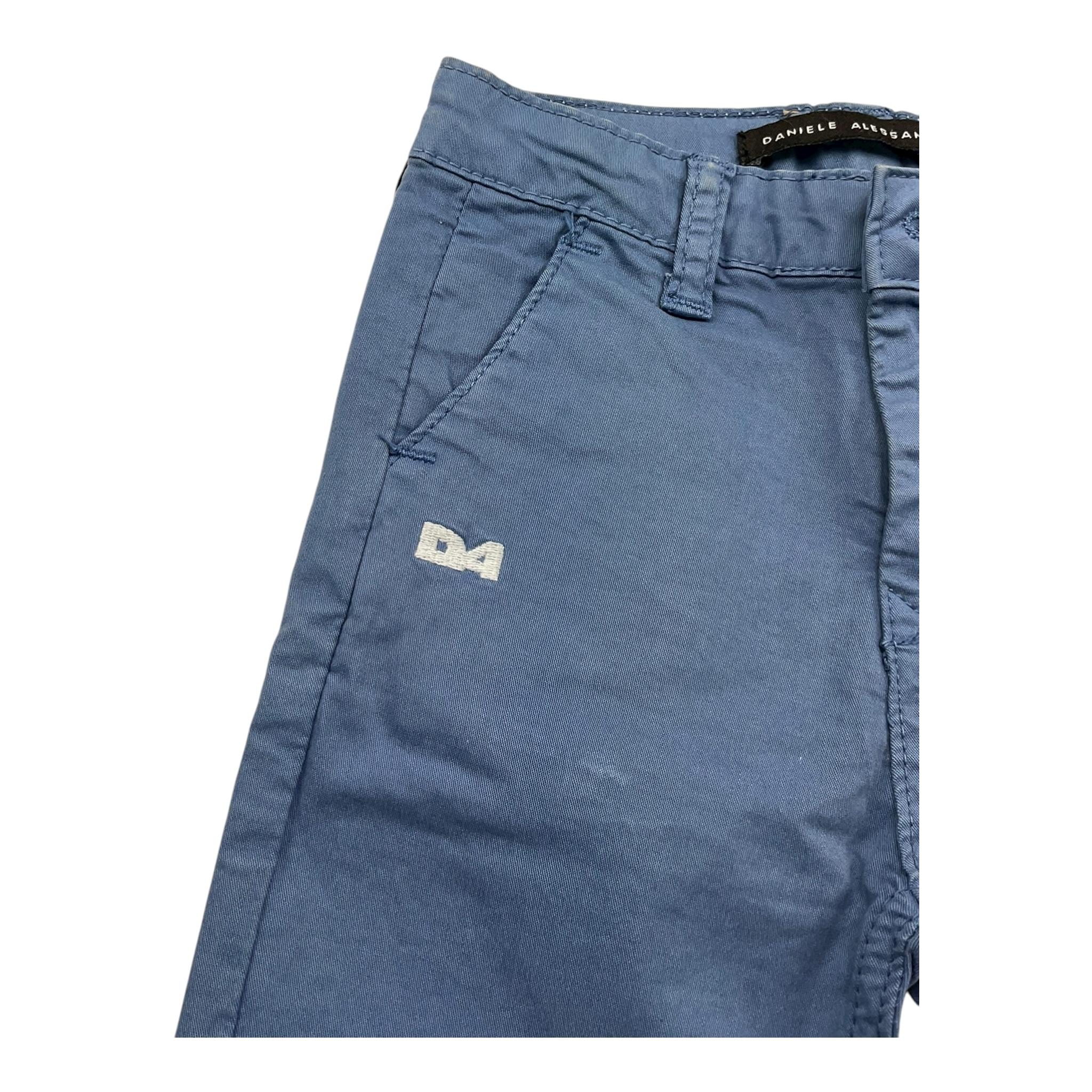 Daniele Alessandrini Bermuda Tinta Unita con Girovita Regolabile per Bambino 1236P1217 BLU DANIELE ALESSANDRINI 