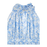 Philosophy Abito Tinta Unita con Fantasia Fiori per Bambina I1E909 AZZURRO PHILOSOPHY 