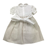 Colibri Abito Mezza Manica Bicolore con Fantasia A Righe per Neonata 4ATCTCP5F BIANCO/BEIGE COLIBRI 