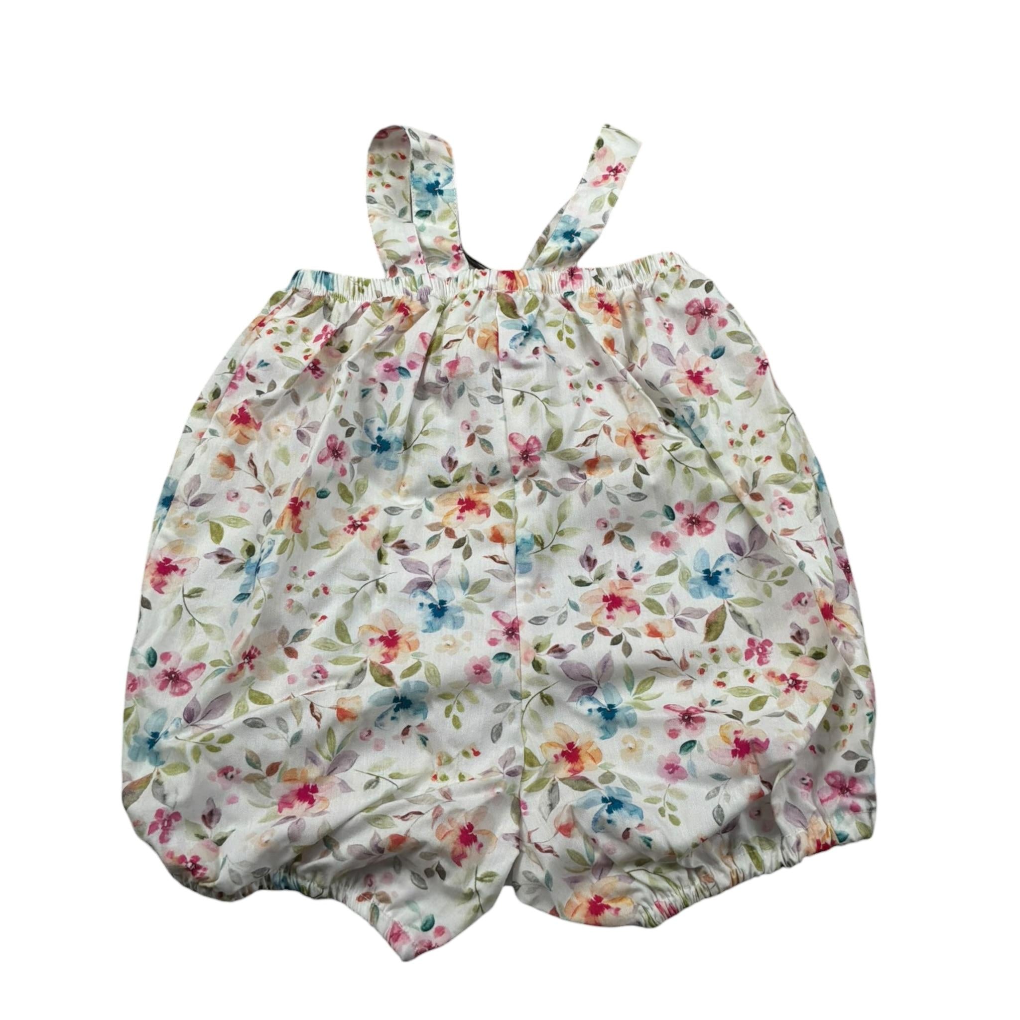 J.O. Milano Pagliacetto tinta unita Fantasia Floreale Bianco per Neonata 575H1 BIANCO J.O. MILANO 