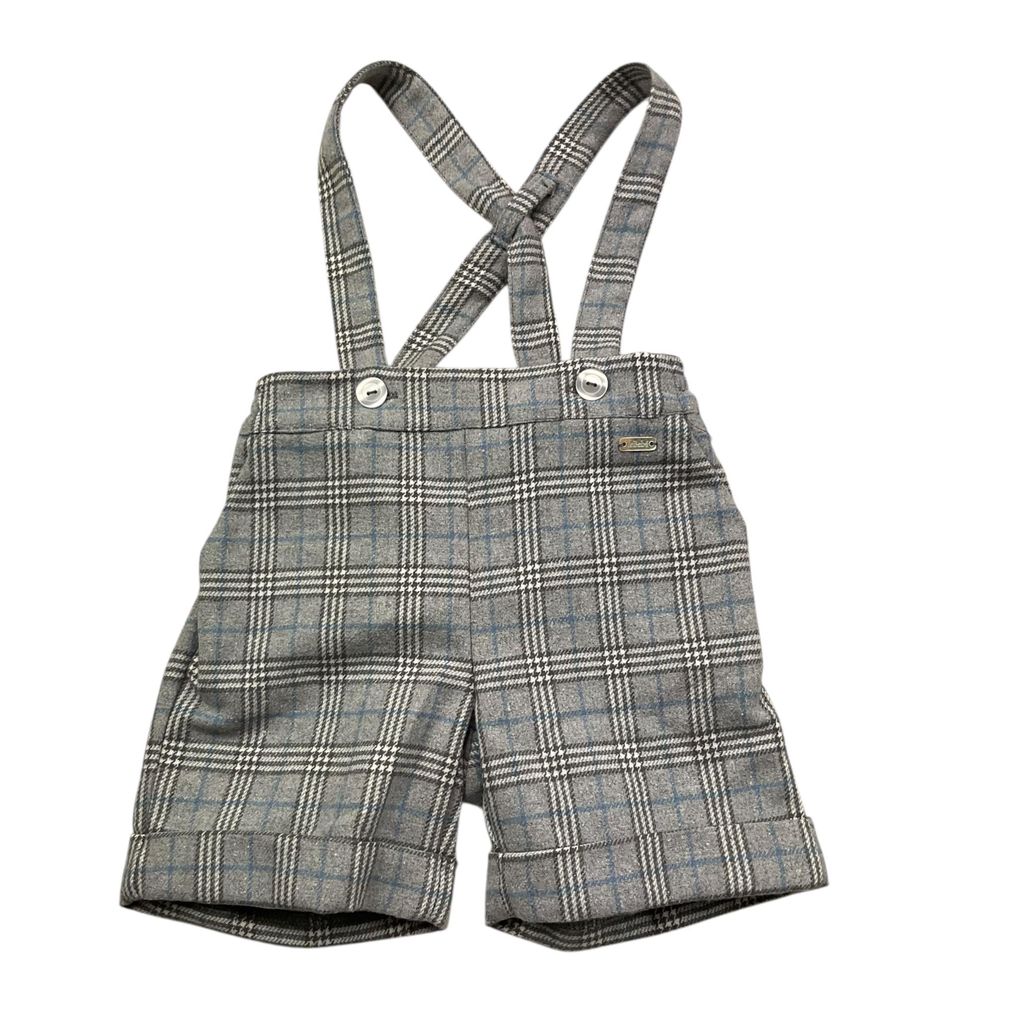 LE BEBE' salopettes tinta unita con fantasia a righe Grigio per Neonato LBB5219 GRIGIO LE BEBE' 