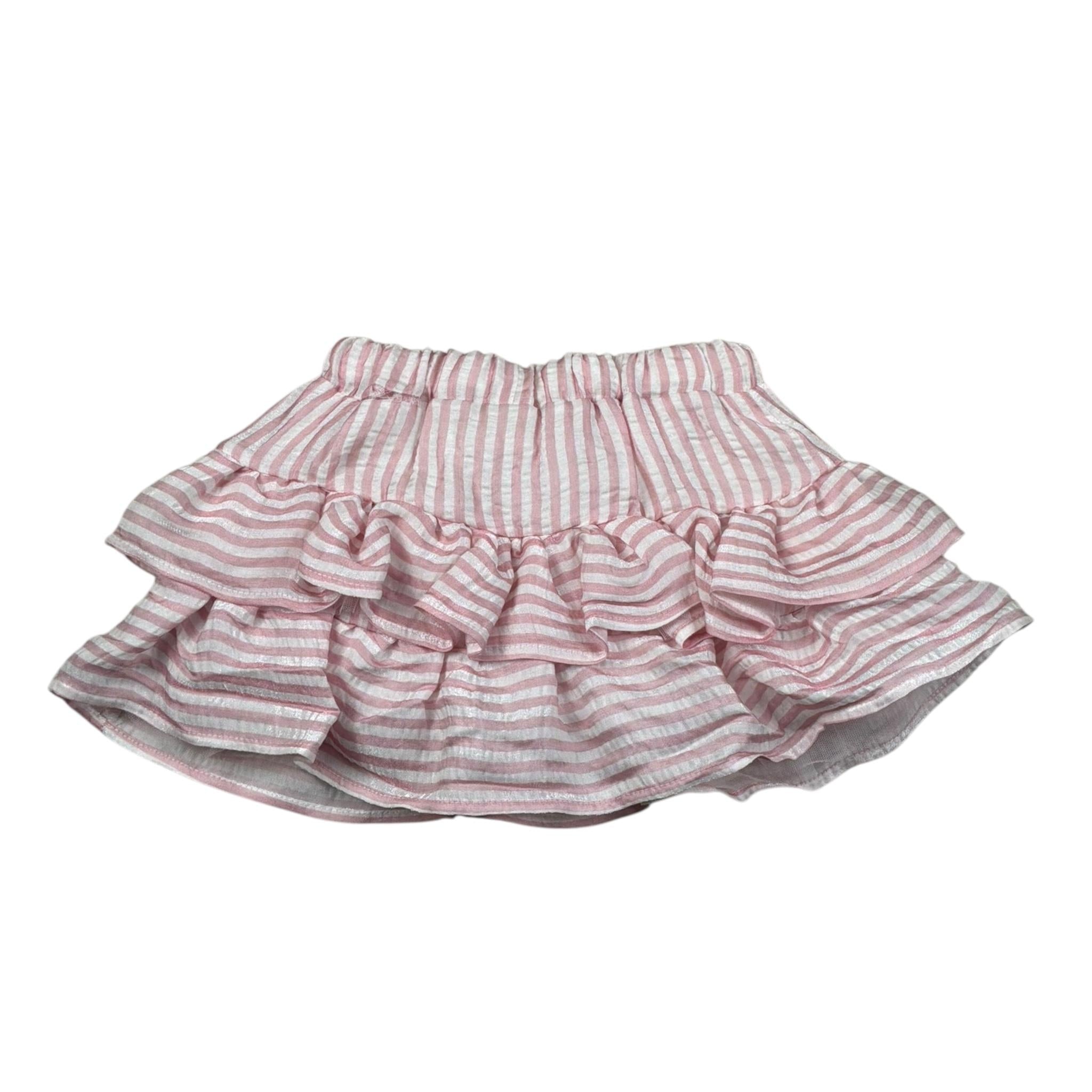 M+E' Gonna Fantasia A Righe Bicolore per Bambina UE1778XX BIANCO/ROSA M+E' 