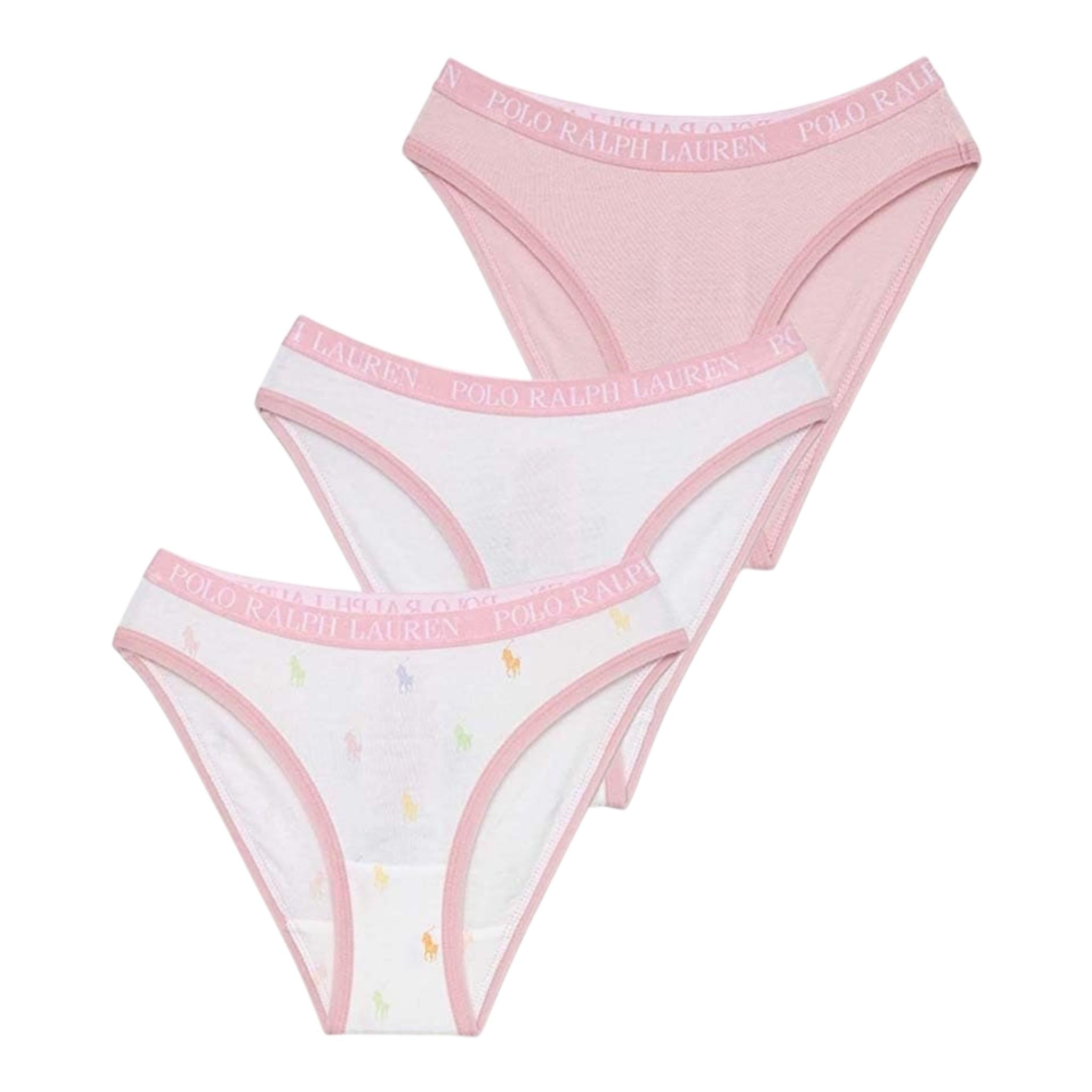 Ralph Lauren Slip 3 Pezzi per Bambina 4P5003 ROSA RALPH LAUREN 