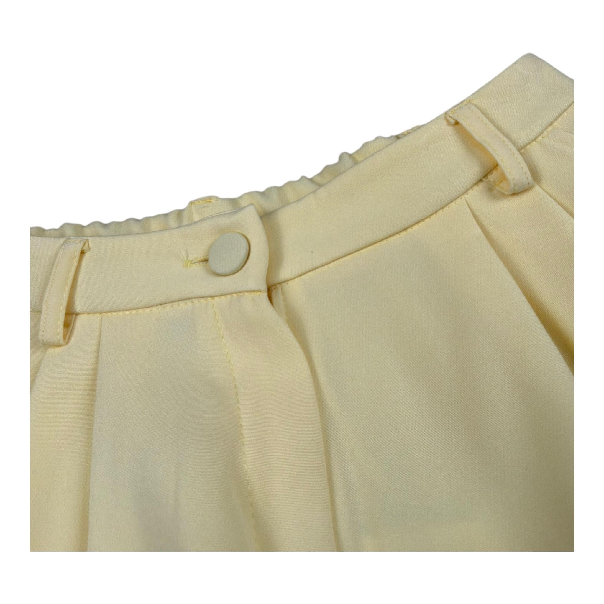 Lu Lu By Miss Grant Short Tinta Unita con Elastico In Vita per Bambina LL3600 GIALLO LU LU BY MISS GRANT 