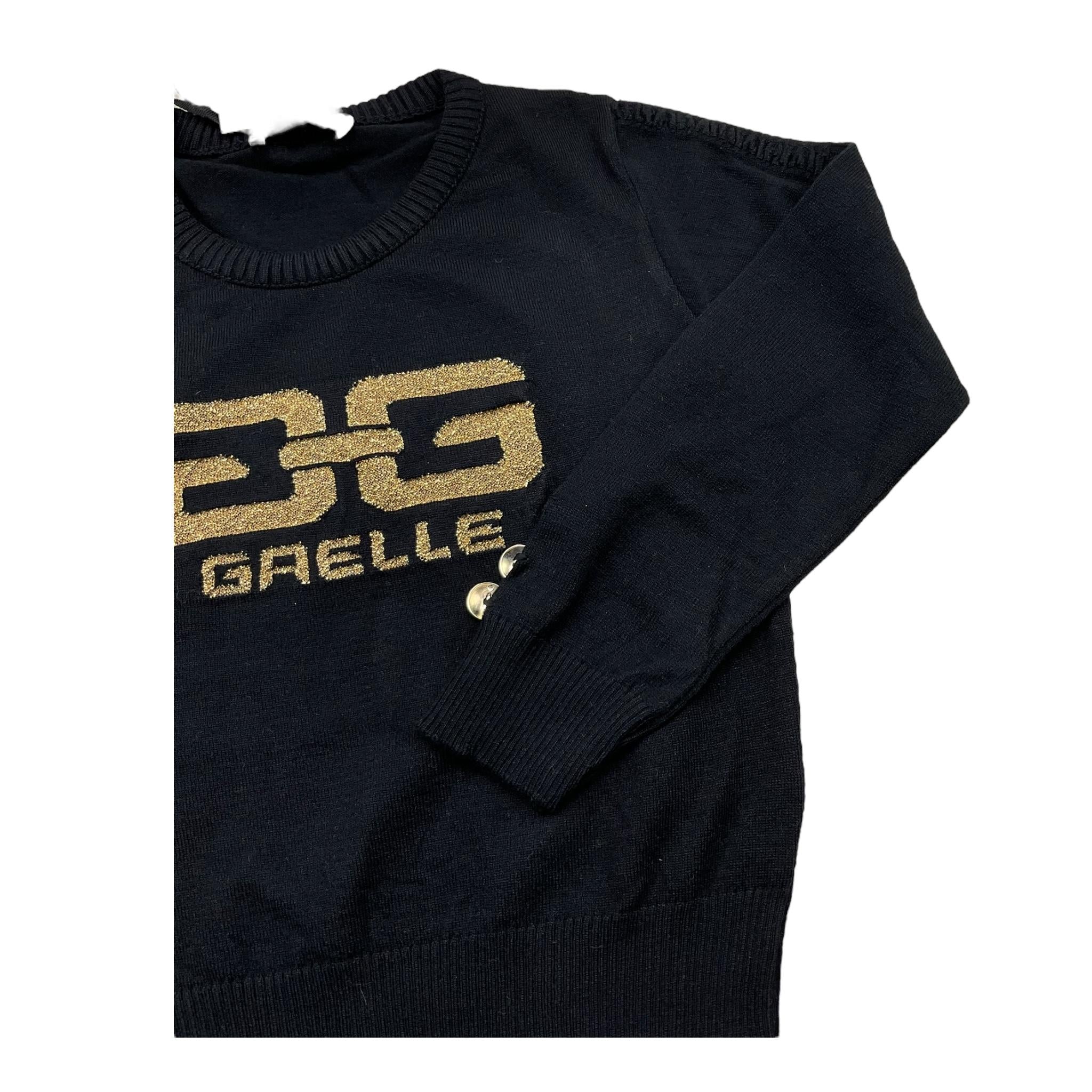 GAELLE maglia girocollo tinta unita con stampa Nero per Bambina 2741W00319 NERO GAELLE 