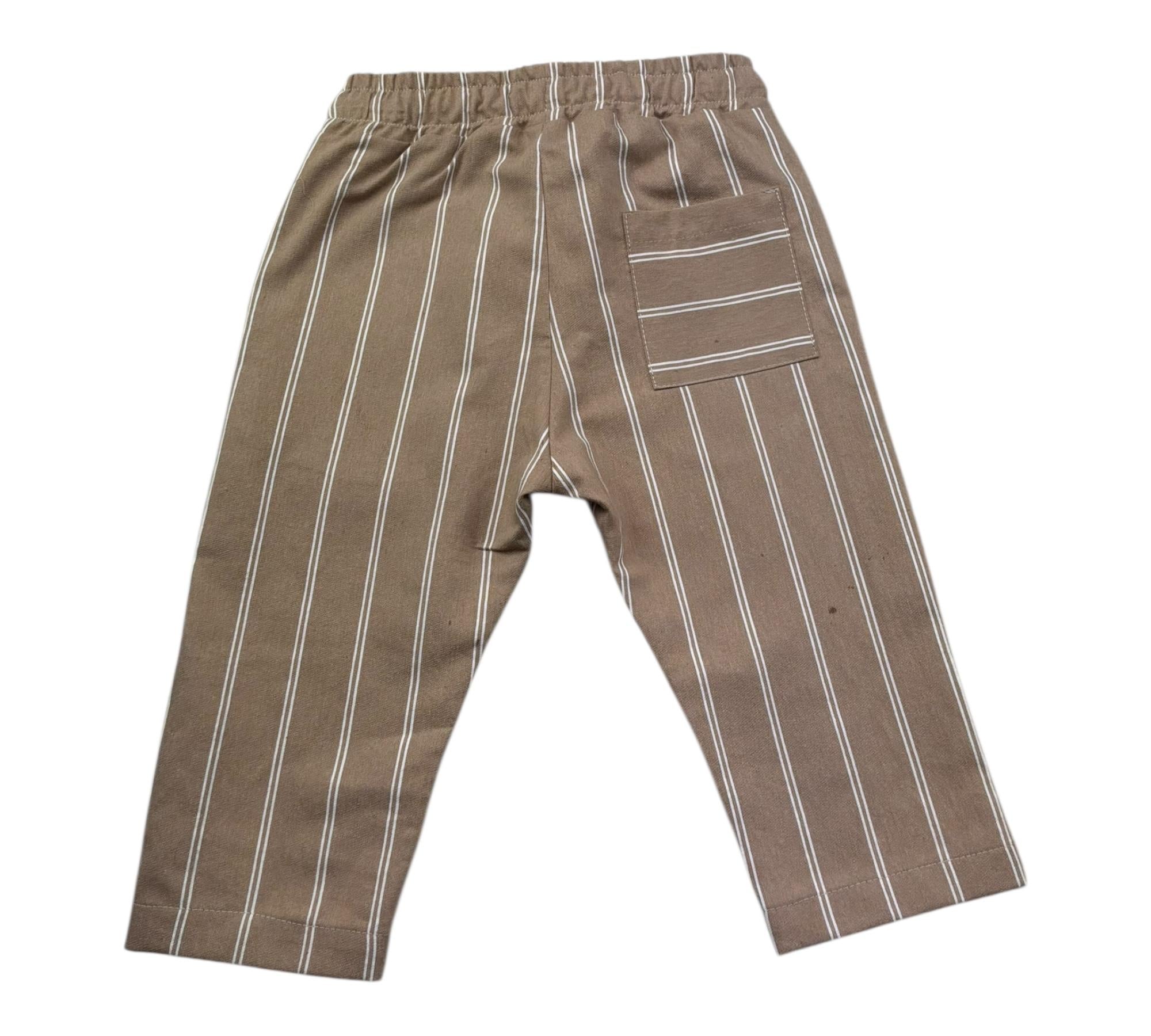 Le Bebe Pantalone Tinta Unita con Elastico In Vita per Neonato LBB5389 CAMMELLO LE BEBE 