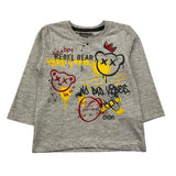 CANADA HOUSE shirt girocollo tinta unita con stampa in contrasto Grigio per Neonato 24451030 GRIGIO CANADA HOUSE 