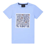 John Richmond T-Shirt Girocollo Tinta Unita con Stampa per Bambino RBP25117TS AZZURRO JOHN RICHMOND 